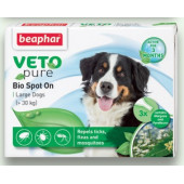 Beaphar Veto Pure Spot On - противопаразитни капки за кучета от едри породи на 30кг - 3бр.